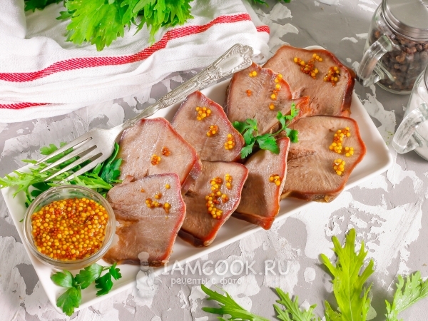 Говяжий язык, запеченный в духовке, рецепт с фото