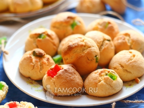 Печенье с цукатами, рецепт с фото