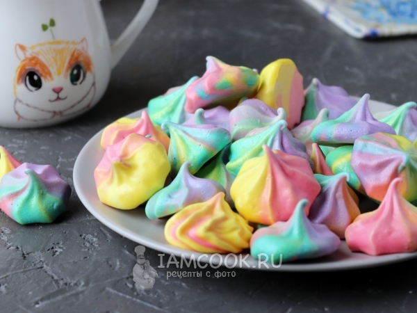 Цветное безе, рецепт с фото
