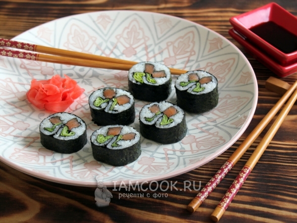 Роллы кадзари «Вишни», рецепт с фото