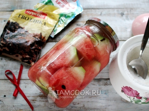 Маринованный арбуз на зиму с лимонной кислотой, рецепт с фото