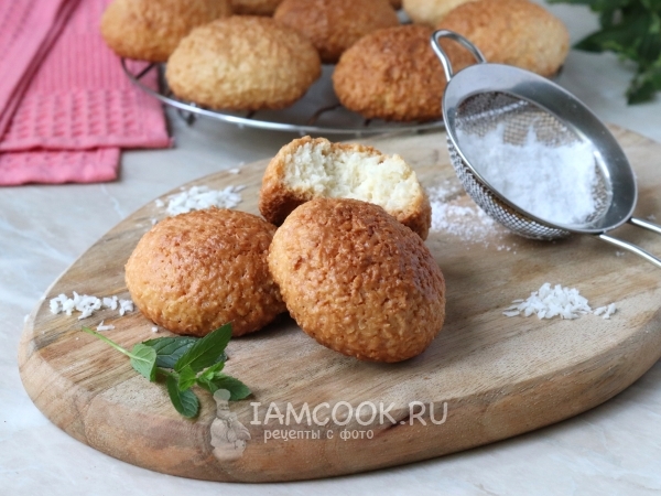 Мягкое бельгийское кокосовое печенье, рецепт с фото