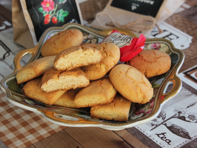 Печенье из кукурузной муки с мёдом «Трещинки», рецепт с фото