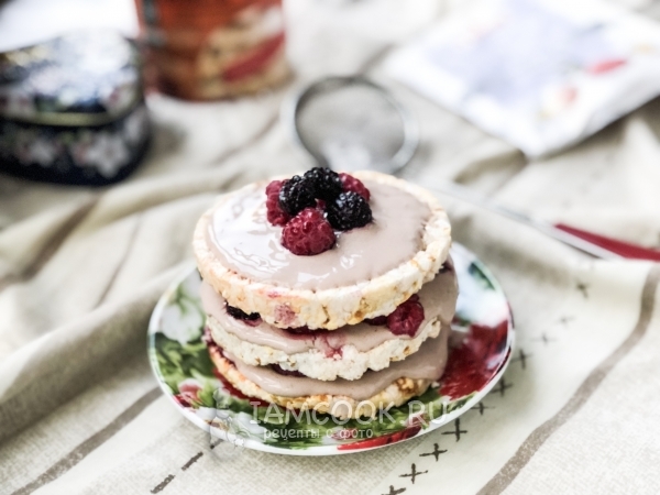 Десерт с рисовыми хлебцами, рецепт с фото