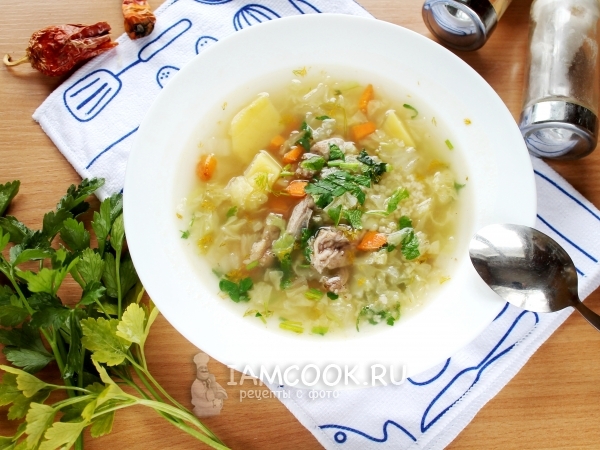 Капустняк с пекинской капустой и пшеном, рецепт с фото