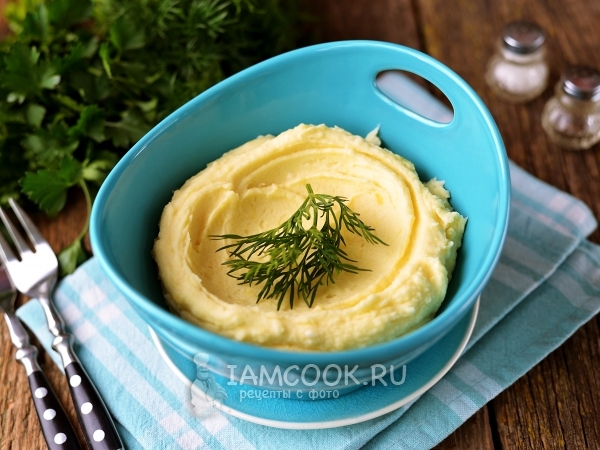 Картофельное пюре без молока и масла, рецепт с фото