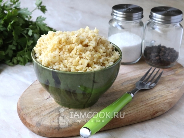 Булгур на гарнир в мультиварке, рецепт с фото