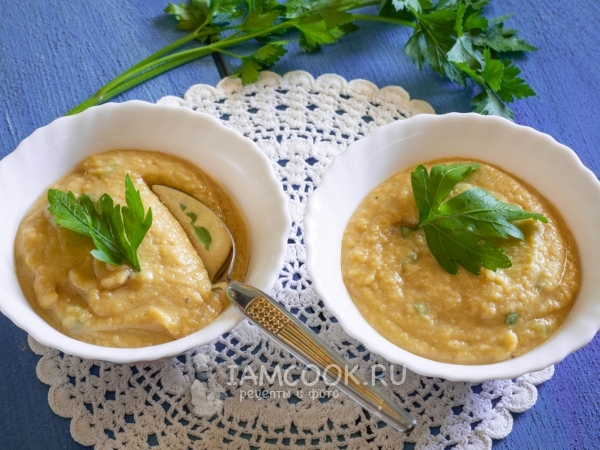 Суп-пюре из нута, рецепт с фото