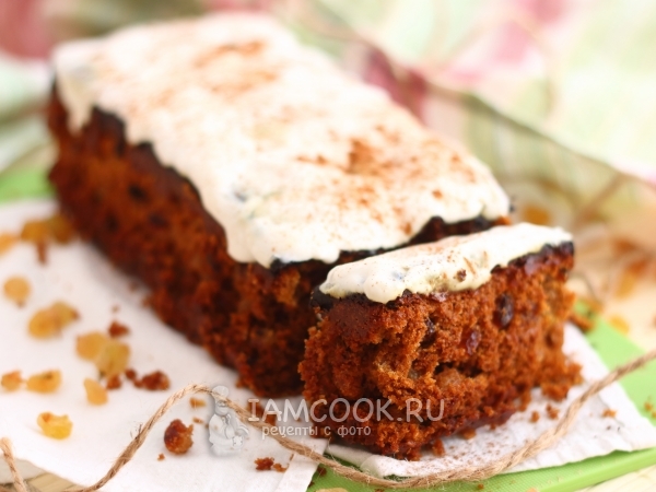 Коврижка с изюмом, рецепт с фото