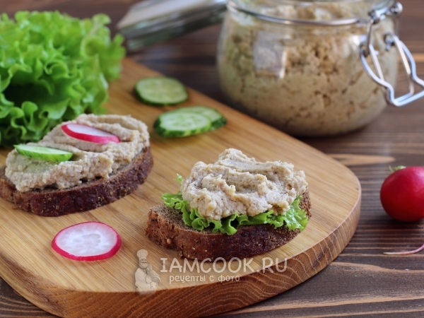 Грибная икра с нутом, рецепт с фото