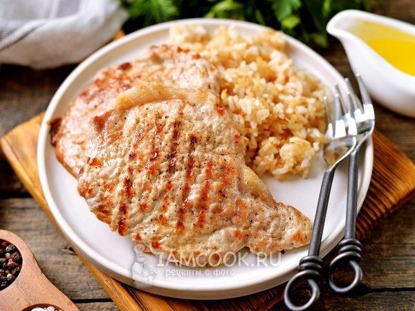 Отбивная на гриле, рецепт с фото