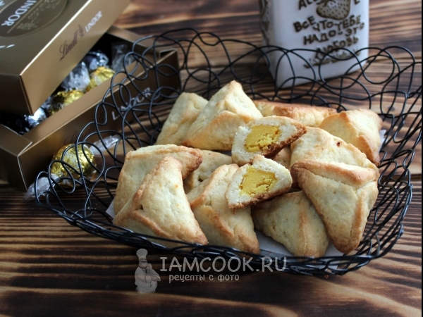 Печенье «Треугольники» с марципаном, рецепт с фото