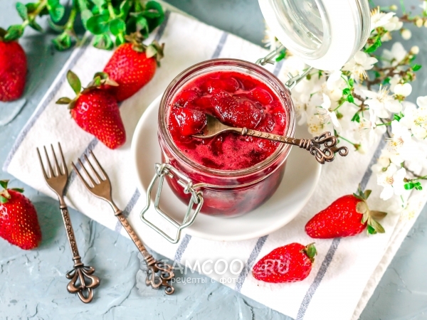 Клубничное варенье без сахара, рецепт с фото