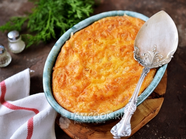 Запеканка из картофельного пюре с грибами, рецепт с фото