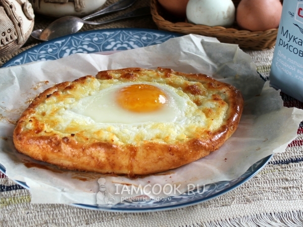 Хачапури по-аджарски ПП, рецепт с фото