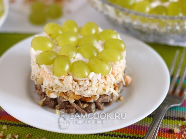 Салат «Тиффани» с говядиной, рецепт с фото