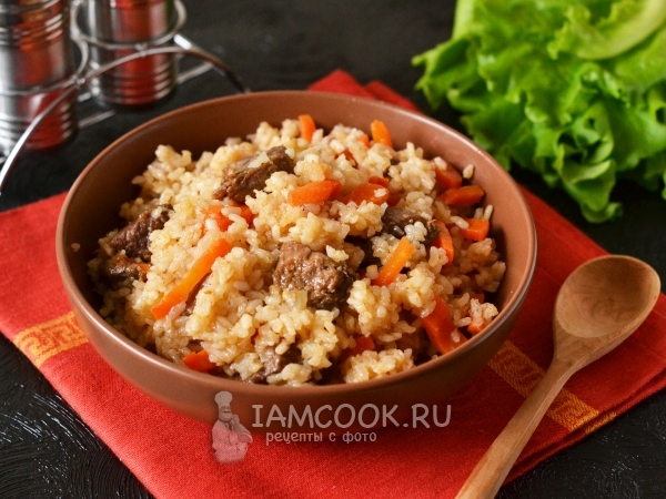 Плов как в детском саду, рецепт с фото