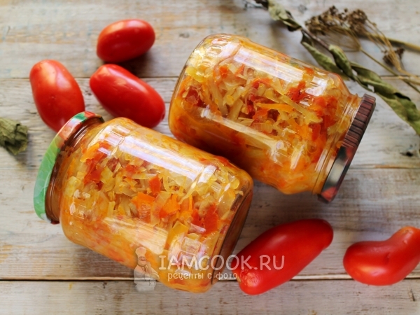 Солянка из капусты и перца на зиму, рецепт с фото