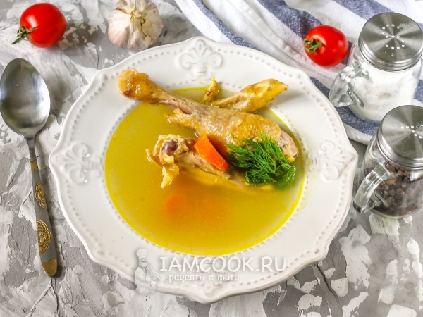 Бульон из домашней курицы в мультиварке, рецепт с фото