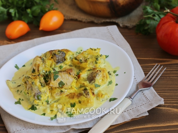 Навага в майонезе в духовке, рецепт с фото