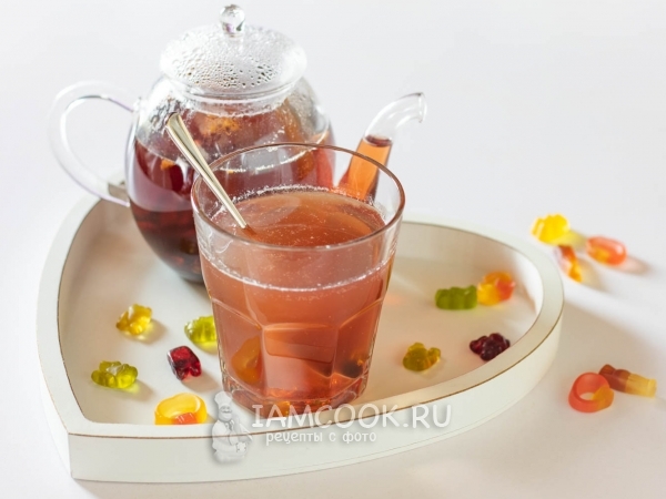 Чай с мармеладом, рецепт с фото