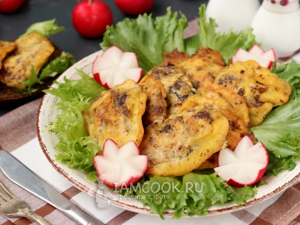 Куриная печень в кляре, рецепт с фото