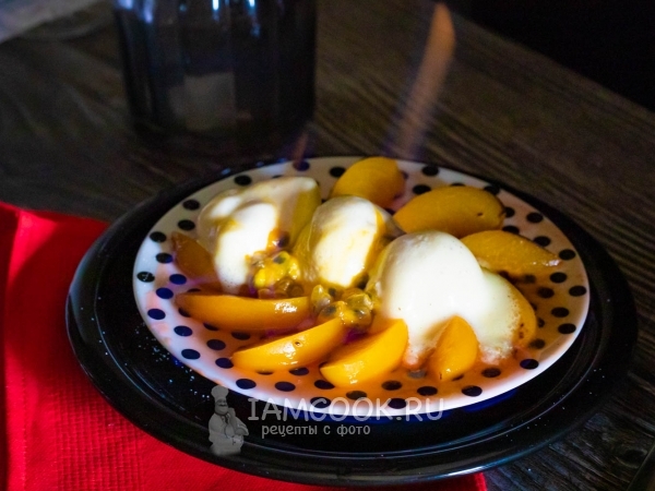 Мороженое фламбе, рецепт с фото