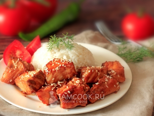 Семга в соусе терияки, рецепт с фото