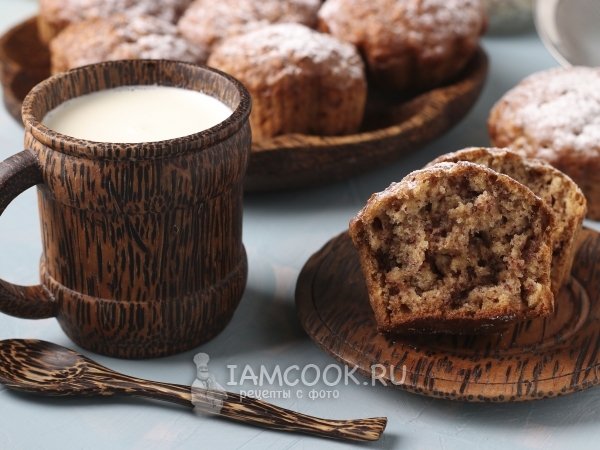 Овсяные кексы с бананом, рецепт с фото