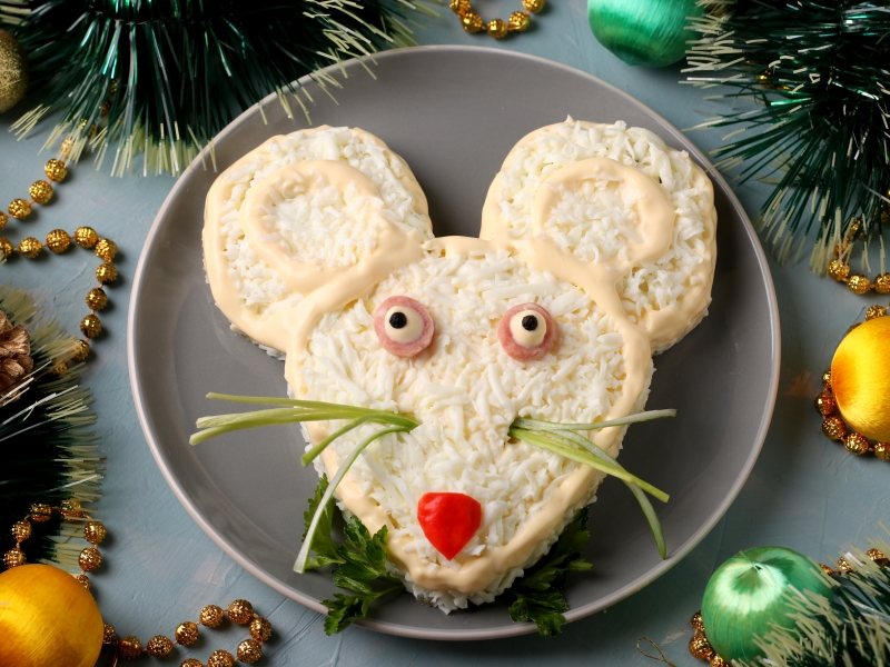 Салат «Мышонок», рецепт с фото