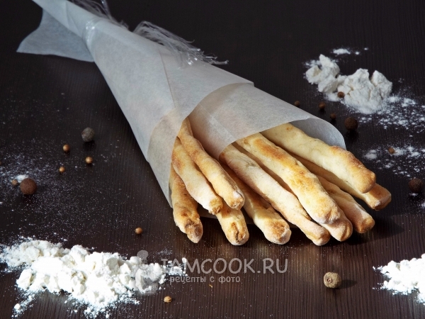 Хлебные палочки с луком, рецепт с фото