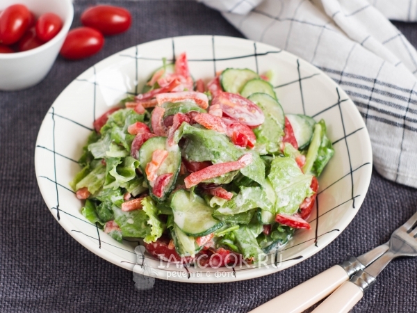 Фермерский салат, рецепт с фото