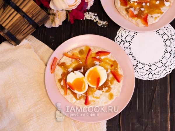 Лепешки с яйцами на завтрак, рецепт с фото