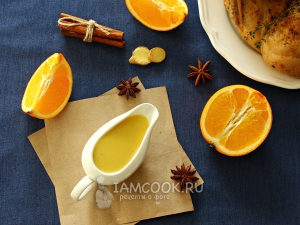 Имбирно-апельсиновый соус к мясу, рецепт с фото