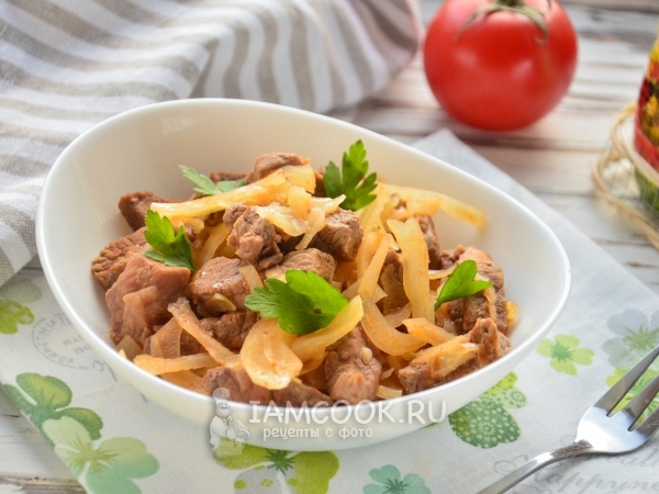 Тушеная капуста с говядиной в мультиварке, рецепт с фото