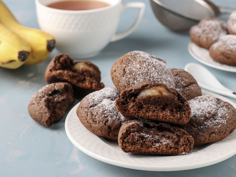 Шоколадные пряники с бананами, рецепт с фото