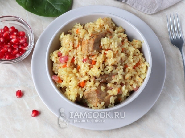 Плов с гранатом, рецепт с фото