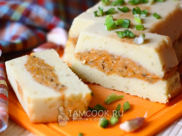 Картофельная запеканка с чечевицей, рецепт с фото