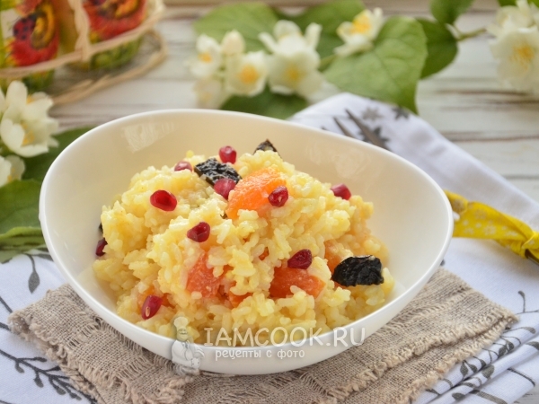 Азербайджанский плов с сухофруктами, рецепт с фото