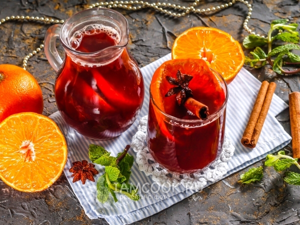 Глинтвейн с имбирем, рецепт с фото