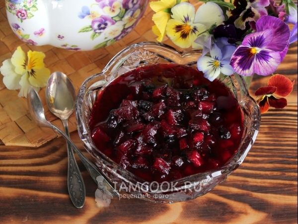 Варенье из яблок с иргой в микроволновке, рецепт с фото