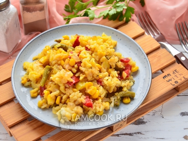 Овощная паэлья, рецепт с фото