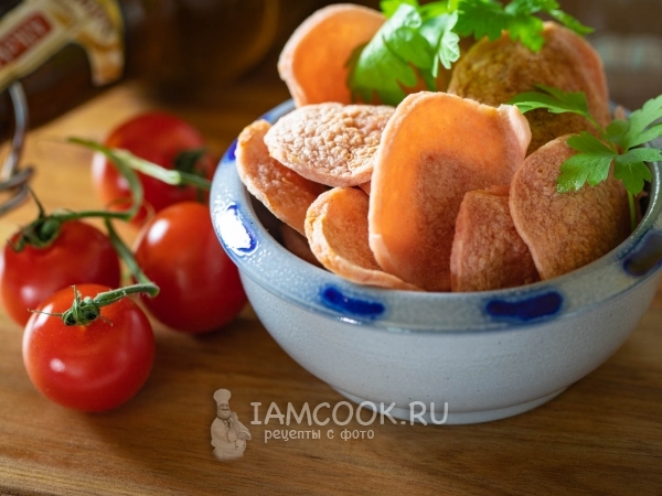 Чипсы из колбасы, рецепт с фото