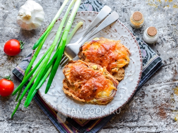 Отбивные из свинины с чесноком в духовке, рецепт с фото