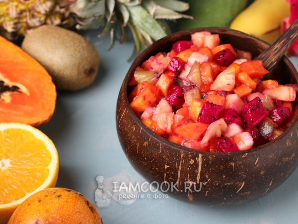 Винегрет из тропических фруктов, рецепт с фото