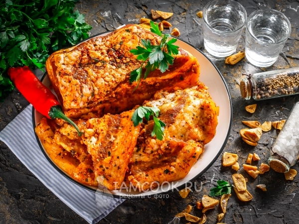 Солёное сало в пакете, рецепт с фото