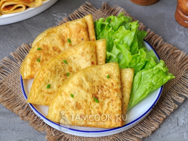 Яичные блинчики, рецепт с фото