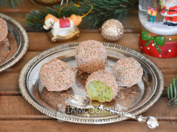 Конфеты «Фисташковые трюфели», рецепт с фото