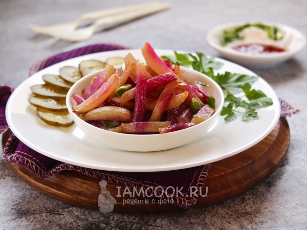 Жареная редька, рецепт с фото