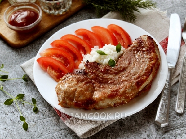 Отбивные из свинины в фольге в духовке, рецепт с фото